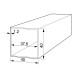 SQUARE ALUMINUM PROFILE 40x40 ANODIZED SQUARE, RECTANGLE SHAPE PROFILES